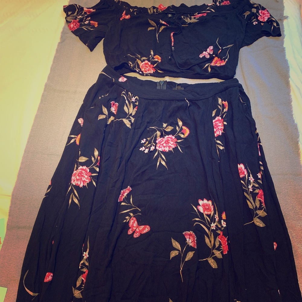 Floral 2pc Maxi dress